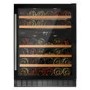 CDA 60cm Freestanding Under Counter Wine Cooler - Black Glass