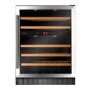 Refurbished CDA FWC604SS 46 Bottle Freestanding Under Counter Wine Cooler Dual Zone 60cm Wide 82cm Tall - Stainless Steel