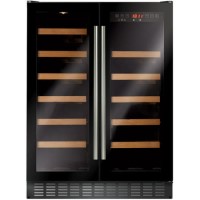 Refurbished CDA FWC624BL Freestanding 40 Bottle Dual Zone Under Counter Wine Cooler Black