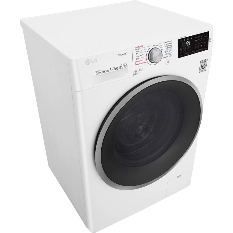 LG FWJ685WS 8kg Wash 5kg 1400rpm Dry 6Motion Direct Drive Freestanding Washing Machine With Steam - White