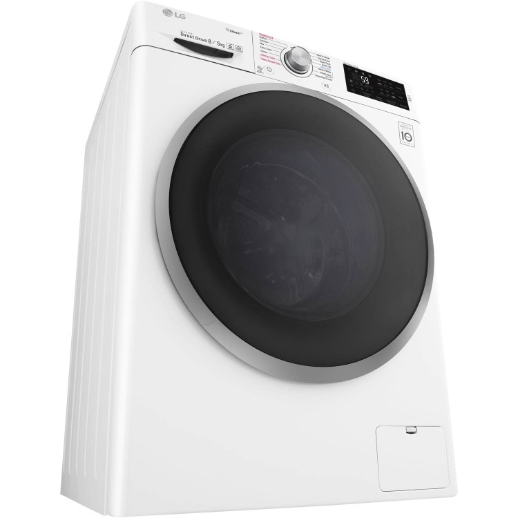 LG FWJ685WS 8kg Wash 5kg 1400rpm Dry 6Motion Direct Drive Freestanding Washing Machine With Steam - White