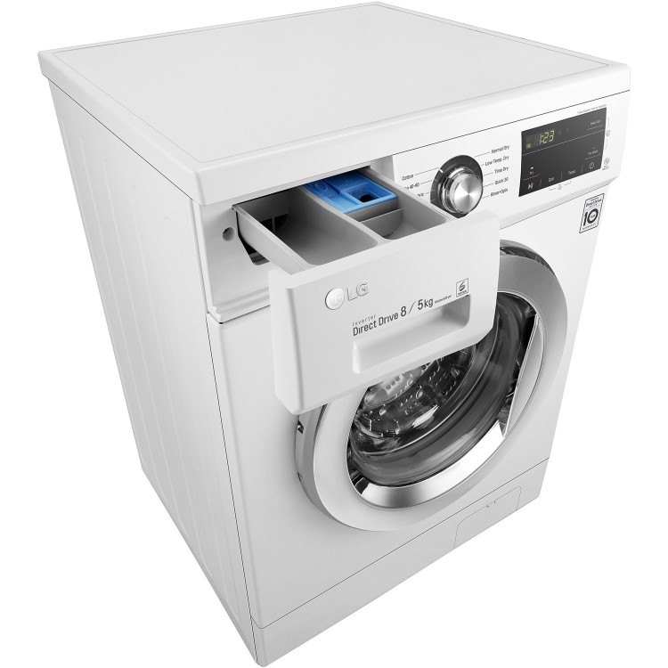LG Freestanding 8kg Wash 5kg Dry 1400rpm Freestanding  Washer Dryer - White