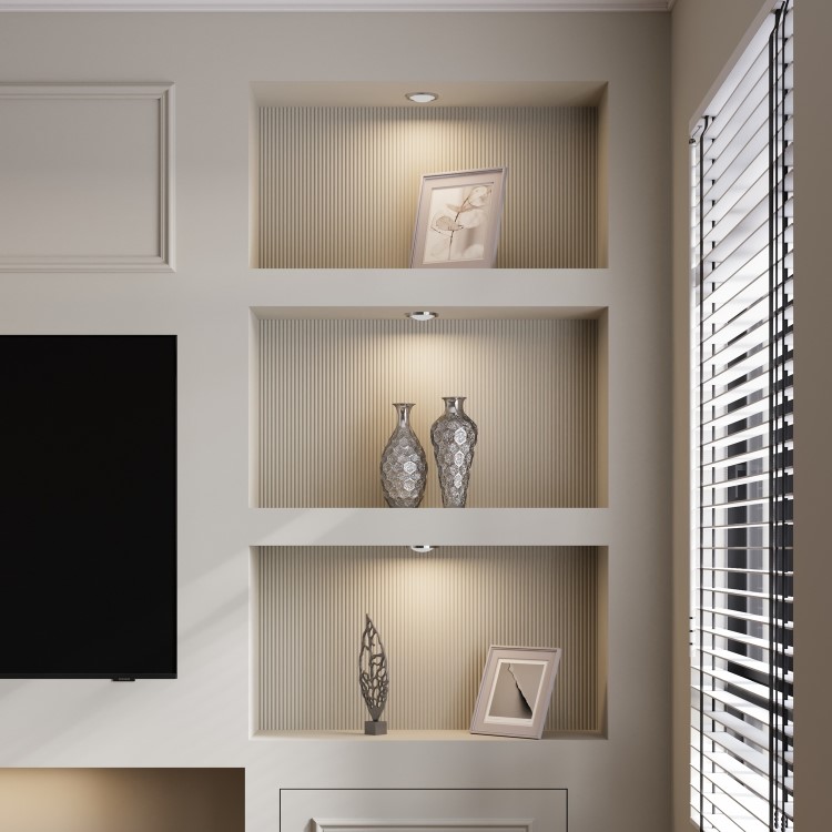 Paintable Mini Fluted Wall Panel - 240cm x 60cm - Delamere