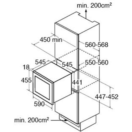 CDA FWV451BL 45cm High Fully Integrated Wine Cooler Black