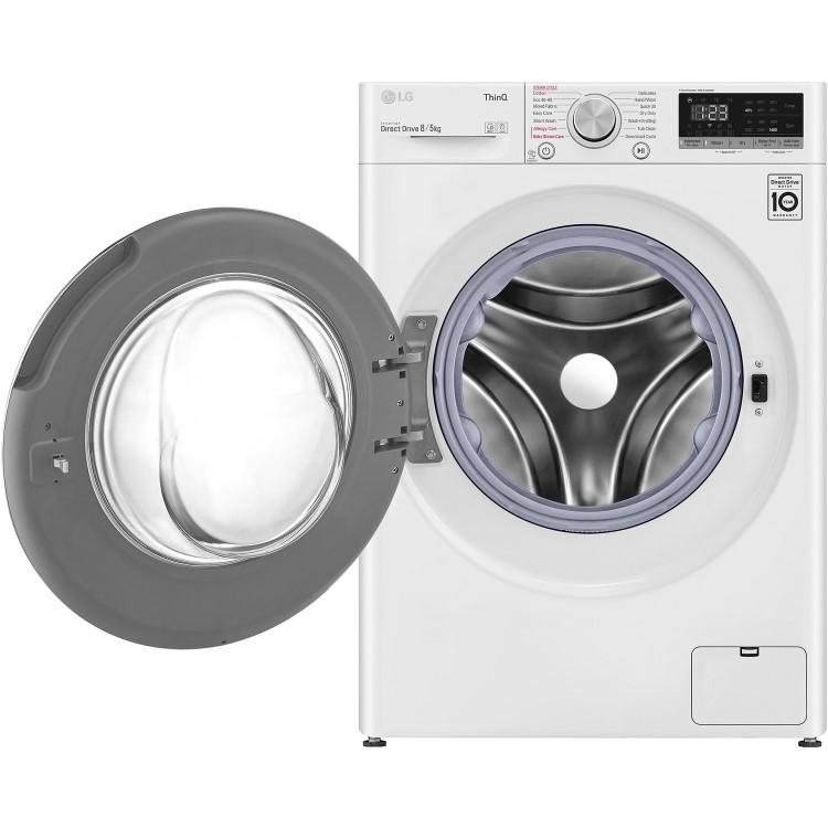 LG FWV585WSE Freestanding Wifi Connected 8kg Wash 5kg Dry 1400rpm Washer Dryer - White