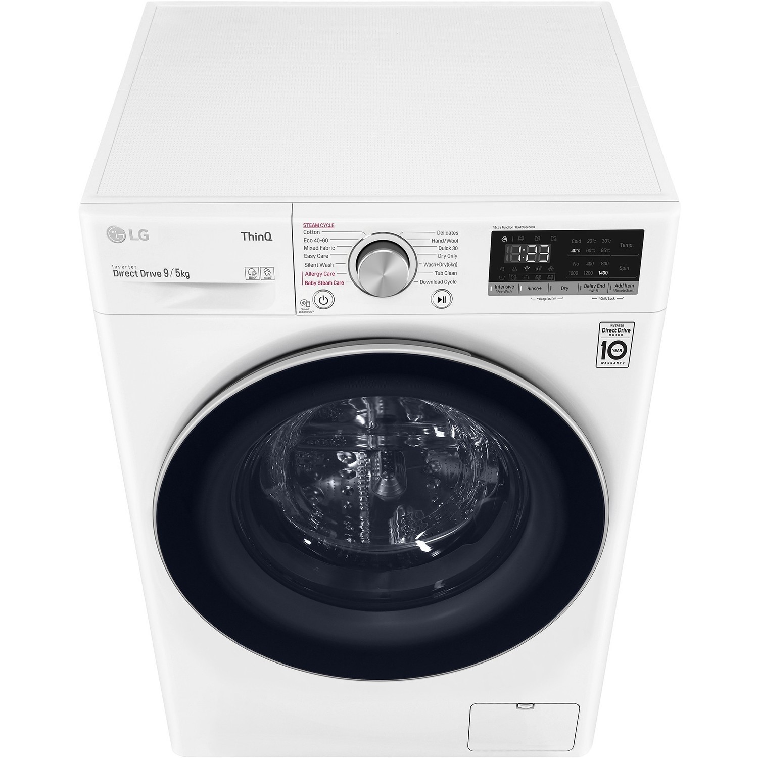 LG FWV595WSE Freestanding Wifi Connected 9kg Wash 5kg Dry 1400rpm Washer Dryer White