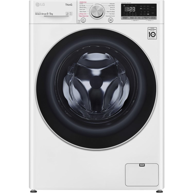 LG FWV595WSE Freestanding Wifi Connected 9kg Wash 5kg Dry 1400rpm Washer Dryer - White