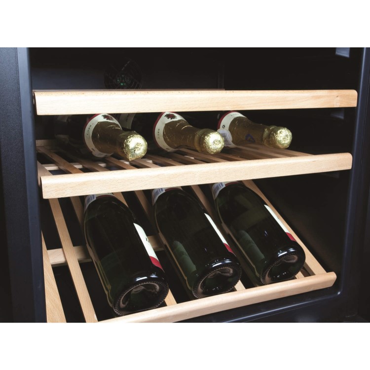 CDA FWV901BL 90cm High Built-in Dual Zone Wine Cooler Black