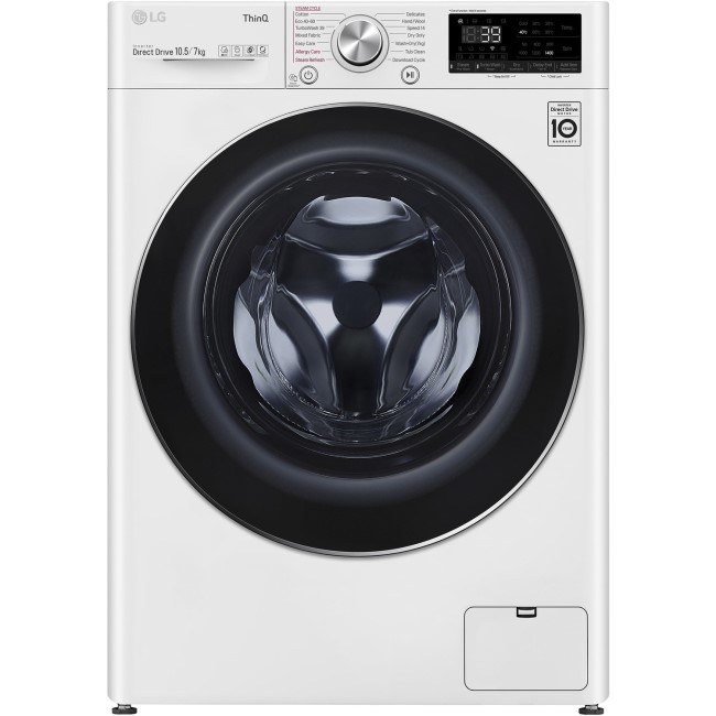 LG 10.5kg Wash 7kg Dry Freestanding Washer Dryer - White