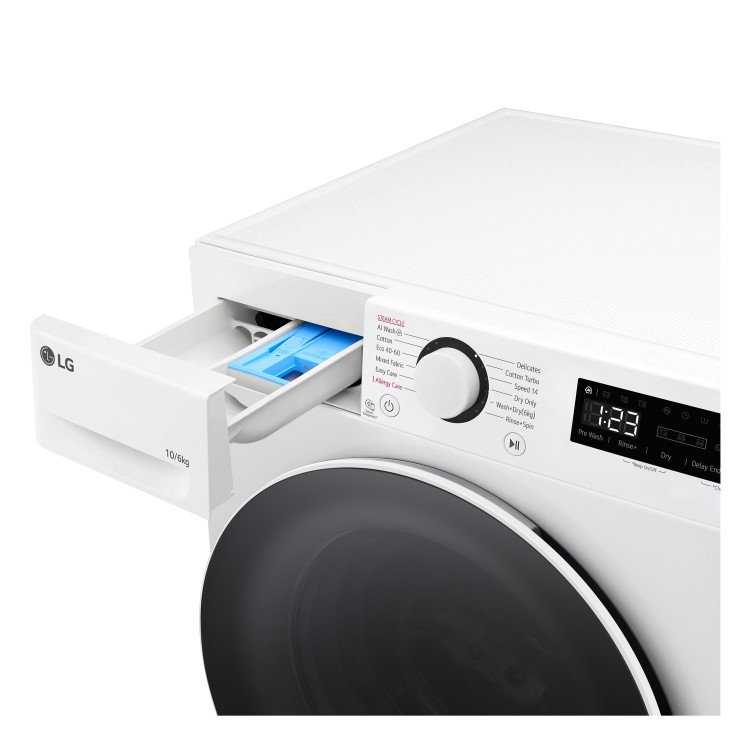 LG Y600 Series 10kg Wash 6kg Dry 1400rpm Washer Dryer - White