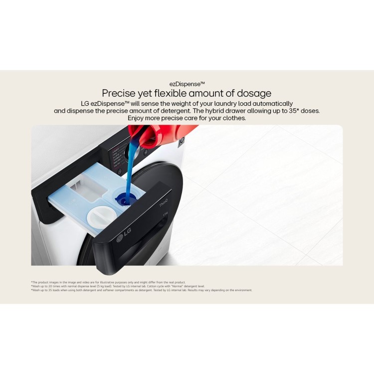 LG 13Kg Wash 7Kg Dry 1400rpm Washer Dryer - White