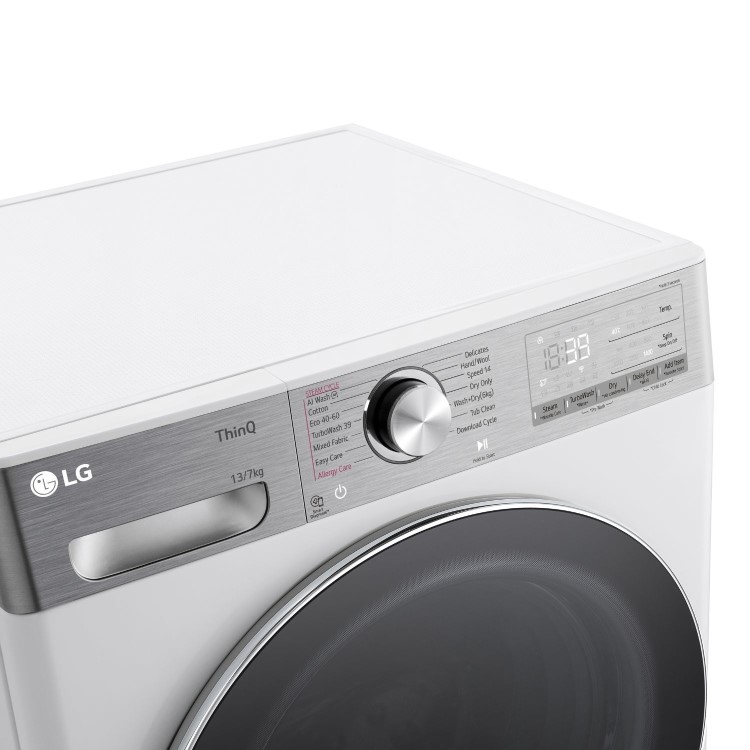 LG 13Kg Wash 7Kg Dry 1400rpm Washer Dryer - White