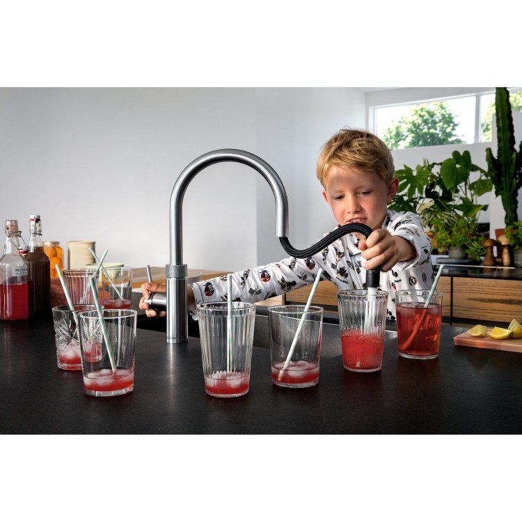Quooker Flex Instant Boiling Water Kitchen Tap - Stainless Steel