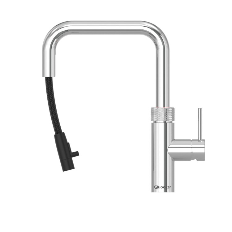 Quooker Flex Square Instant Boiling Water Tap Chrome + Pro3 3L Boiling Water Tank