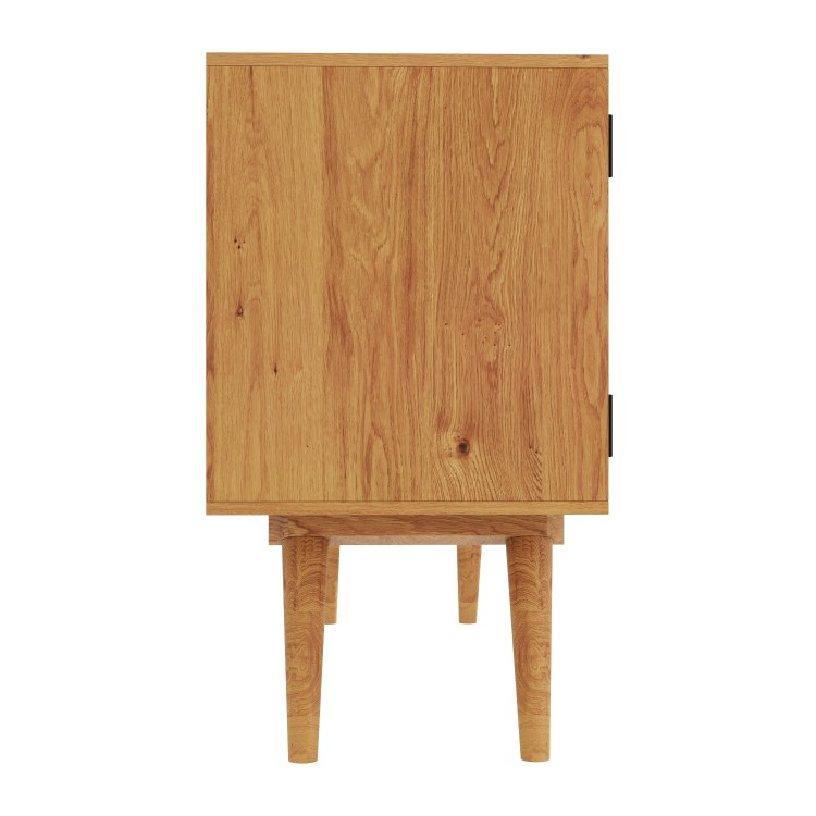 Freya Solid Wood Sideboard with Storage Cupboards - Mid Century Style