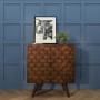 Small Sideboard in Dark Wood with 2 Doors - Freya