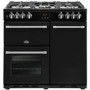 Belling Farmhouse 90DFT 90cm Dual Fuel Range Cooker - Black