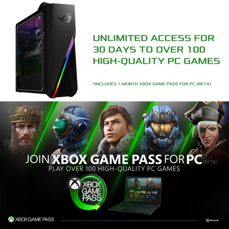 Asus ROG Strix GT15 Tower Core i5-10400F 8GB 1TB HDD + 256GB SSD GeForce GTX 1660 Super 6GB Windows 10 Gaming Desktop