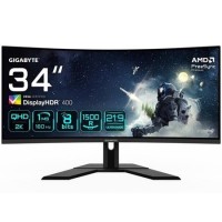 Refurbished Gigabyte G34WQCP 34" VA UWQHD 180Hz 1ms Gaming Monitor