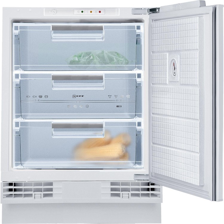 NEFF G4344X7GB Series 1 60cm Wide Integrated Upright Under Counter Freezer - White