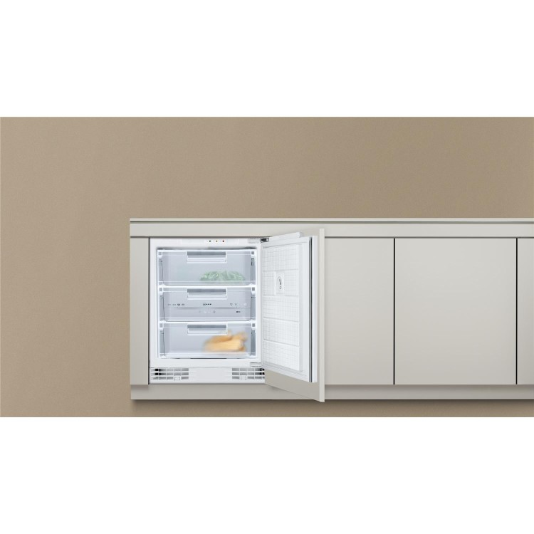 NEFF G4344X7GB Series 1 60cm Wide Integrated Upright Under Counter Freezer - White