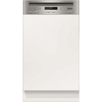 Miele Active G4620SCiclst 9 Place Slimline Semi Integrated Dishwasher - Clean Steel Control Panel