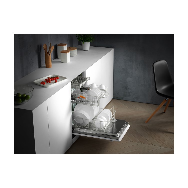 Miele Active G4620SCiclst 9 Place Slimline Semi Integrated Dishwasher - Clean Steel Control Panel