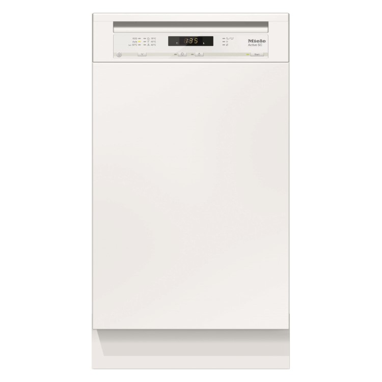 Miele G4620SCiwh 45cm Wide Energy Efficient 9 Place Semi-integrated Dishwasher With Cutlery Tray - W