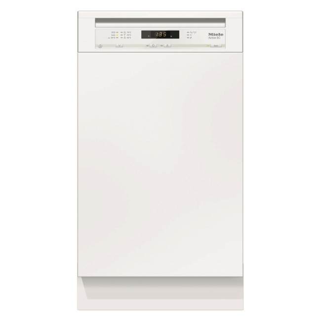 Miele G4620SCiwh 45cm Wide Energy Efficient 9 Place Semi-integrated Dishwasher With Cutlery Tray - W