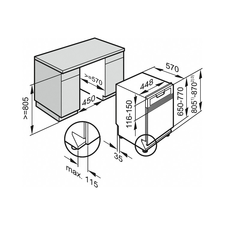 Miele G4620SCiwh 45cm Wide Energy Efficient 9 Place Semi-integrated Dishwasher With Cutlery Tray - W
