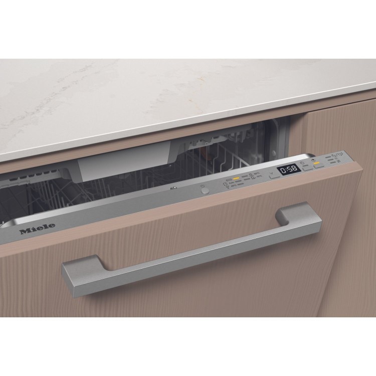 Miele Series 5 Integrated Dishwasher - B-Rated, Silver control panel