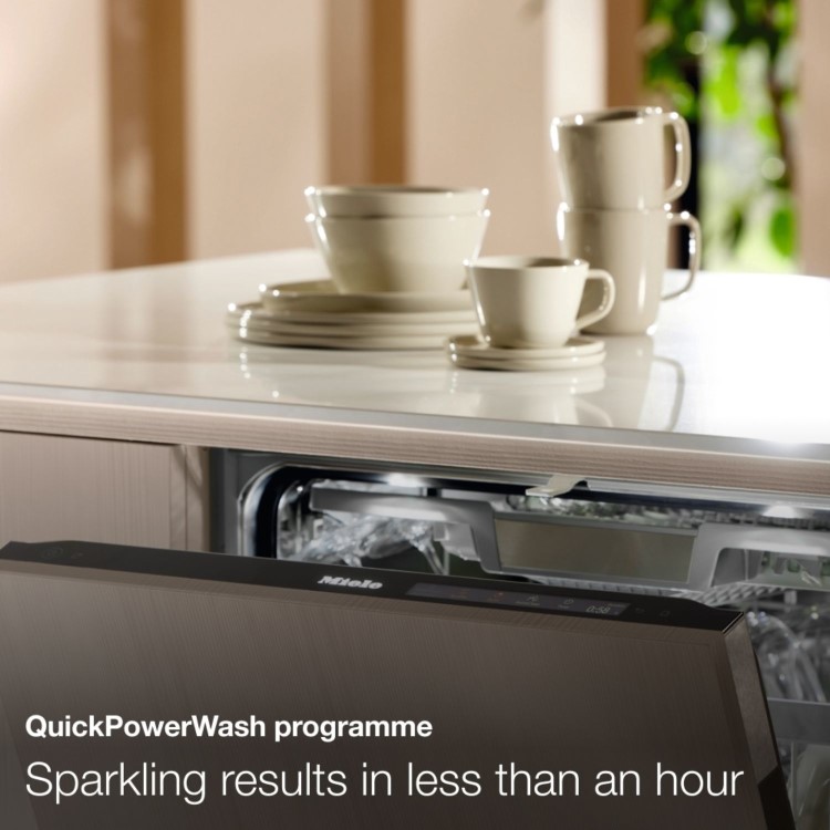 Miele Integrated Dishwasher - QuickPowerWash A-rated Silver control panel