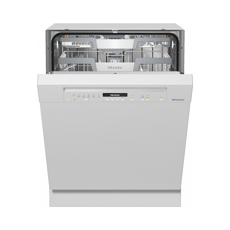 Miele G7100SCi 14 Place Semi-Integrated Dishwasher - White Control Panel