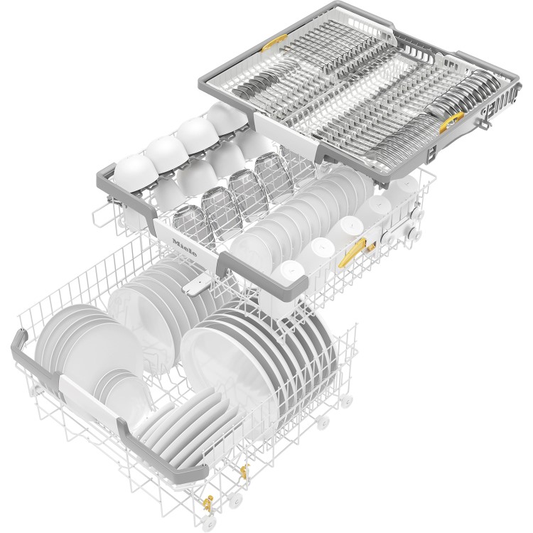Miele G 7200 Sci 14 Place Settings Semi Integrated Dishwasher - Stainless steel