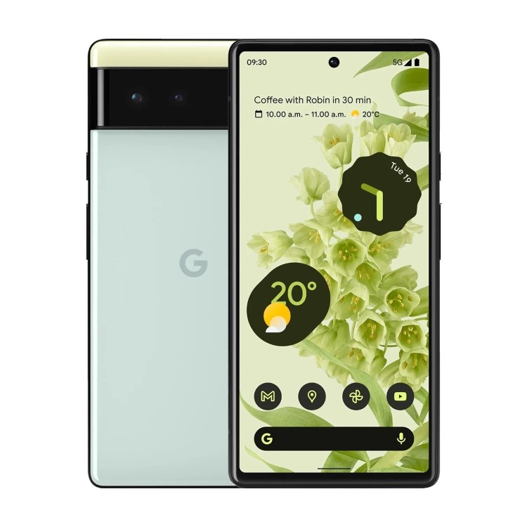 Refurbished Google Pixel 6 128GB 5G SIM Free Smartphone - Sorta Seafoam