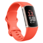 Fitbit Charge 6 Champagne Gold Aluminium with Coral Band Fitness Tracker