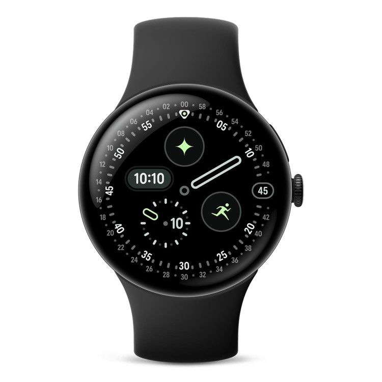 Google Pixel Watch 4 45mm Matte Black Aluminium Case with Obsidian Active Band WI-FI Smartwatch