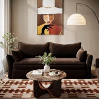 3 Seater Pull-Out Sofa Bed with Storage in Chocolate Brown Velvet - Gaia