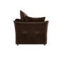 3 Seater Pull-Out Sofa Bed with Storage in Chocolate Brown Velvet - Gaia