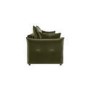 3 Seater Pull-Out Sofa Bed with Storage in Khaki Green Velvet - Gaia