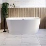 GRADE A1 - Freestanding Double Ended Back to Wall Bath 1700 x 800mm - Gable