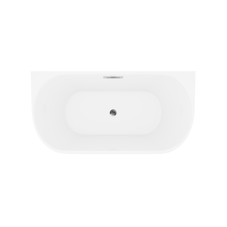 GRADE A1 - Freestanding Double Ended Back to Wall Bath 1700 x 800mm - Gable