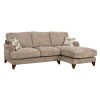 Gatsby Fabric Sectional Corner Sofa in Mink