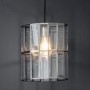 Glass & Chrome Pendant Light - Bordner