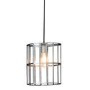 Glass & Chrome Pendant Light - Bordner