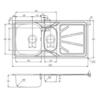 1.5 Bowl Undermount Stainless Steel Kitchen Sink - Essence