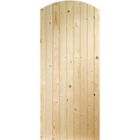Wooden Pine Ledged & Braced Arched Top Garden Gate - Unfinished 1981 x 762 x 44 mm - XL Joinery Wooden Pine Ledged & Braced Arched Top Garden Gate - Unfinished 1981 x 762 x 44 mm - XL Joinery