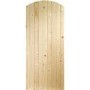 Wooden Pine Ledged & Braced Arched Top Garden Gate - Unfinished 1981 x 762 x 44 mm - XL Joinery