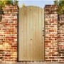 External Pine Ledged &amp; Braced Arched Top Gate - Unfinished, 1981 x 762 x 44 mm