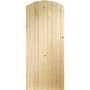 Wooden Pine Ledged & Braced Arched Top Garden Gate - Unfinished 1981 x 762 x 44 mm - XL Joinery
